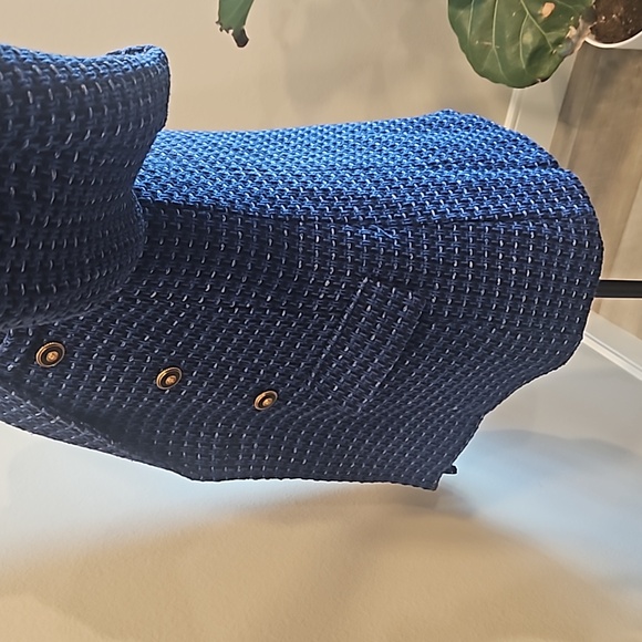 Womens Blue and Black Blazer Size Medium - Picture 8 of 8